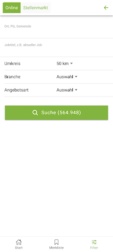Online Stellenmarkt Screen 2