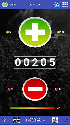 Android application PeopleCounter screenshort
