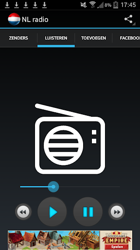 Android application Online Radio Nederland screenshort