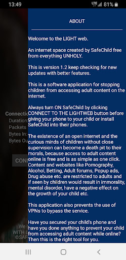SafeChild - Online Protection Screen 3