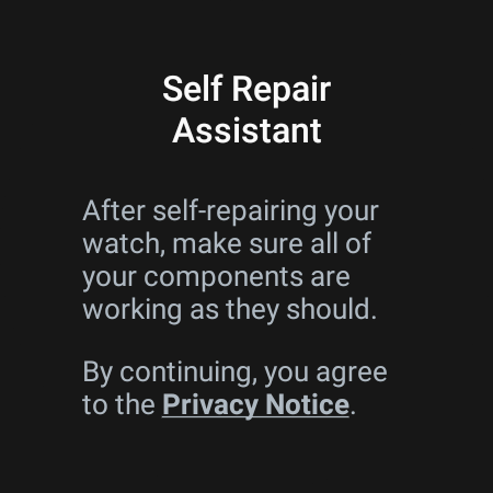 Android application Self Repair Assistant(Watch) screenshort