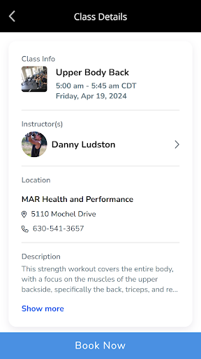 MAR Health and Performance Screen 3