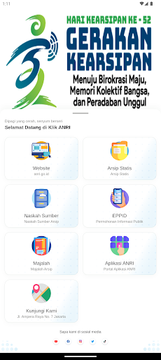 Android application Klik ANRI screenshort