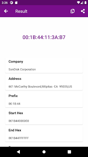 Mac Address Lookup