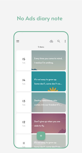 Android application Privacy Diary screenshort