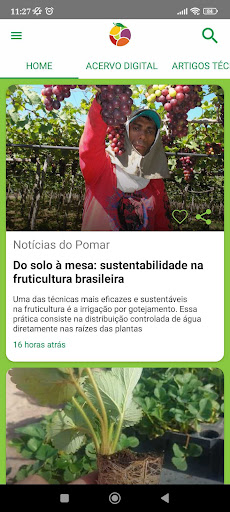 Android application Revista da Fruta screenshort