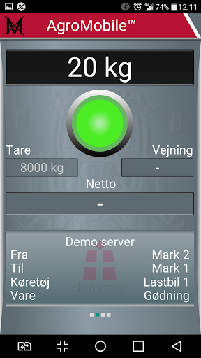 Danvægt AgroMobile™ Screen 2