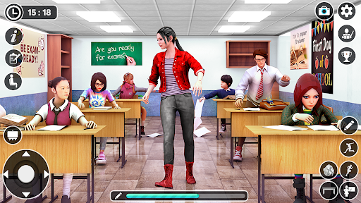 Android application High School Life: School Games screenshort