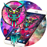 Galaxy Neon Owl Mythic Theme icon