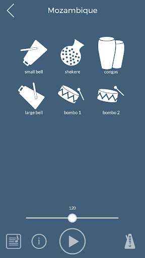 Android application PercussionTutor screenshort