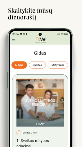FitMe - Pokyčių programa Screen 3