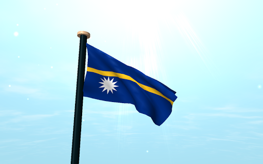 Nauru Flag 3D Free Wallpaper