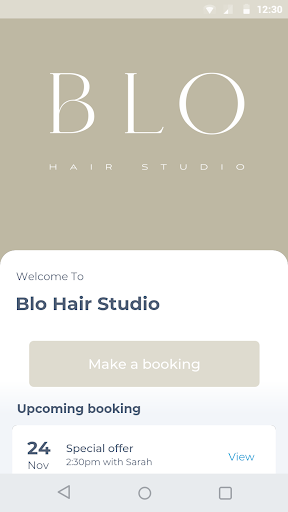 Android application Blo Hair Studio screenshort