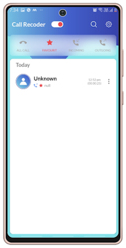 Call Recorder Screen 2