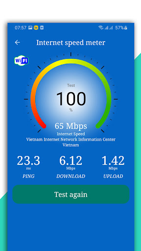Mobile 5g internet speed meter
