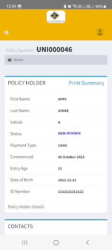 Unity Funerals Member Portal