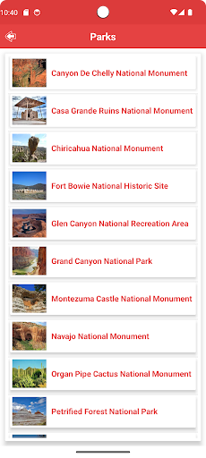 Arizona State Parks Screen 3
