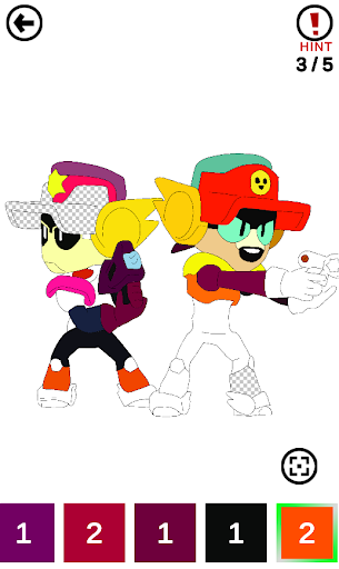 Brawl Stars Coloring Book Screen 2