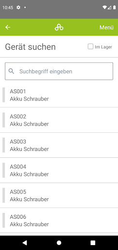 GW Geräte Screen 2