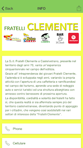 Android application Fratelli Clemente screenshort