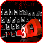 Cover Image of Tải xuống Chủ đề bàn phím Neon 3D Red  APK