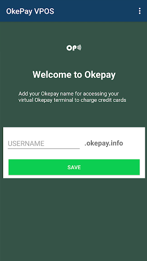 Okepay VPOS Screen 2