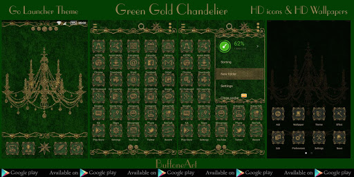 Green Gold Chandelier Go Locke Screen 3