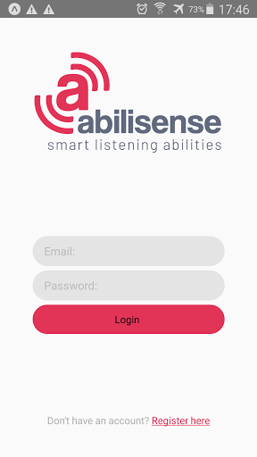 Android application Abilisense Alerts screenshort