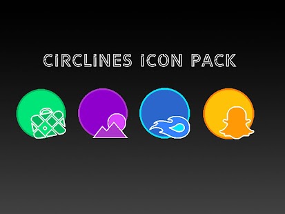 Snímek obrazovky Circlines Icon Pack