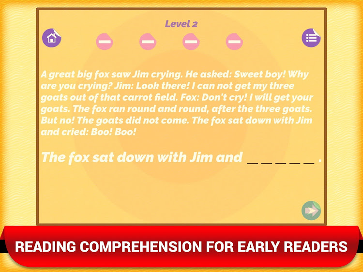 Reading Comprehension Kids App - 2.2 - (Android)