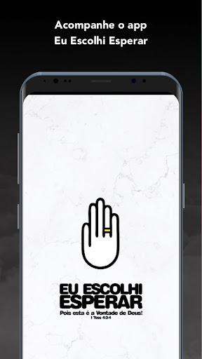 Android application Eu Escolhi Esperar screenshort