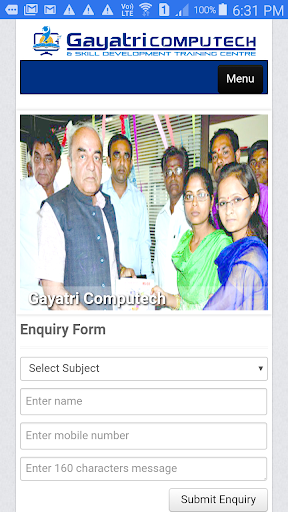 Android application Gayatri Computech screenshort