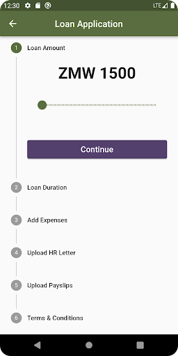 TANDIZA FINANCE Screen 2