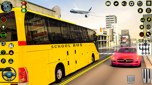 School Bus Coach Driving Games