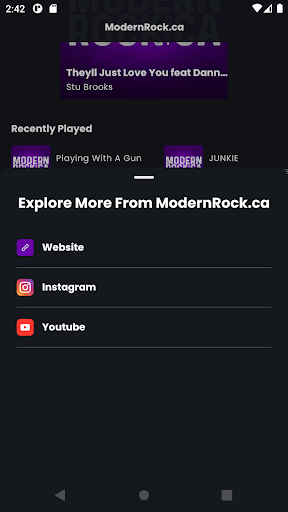 ModernRock.ca Screen 3
