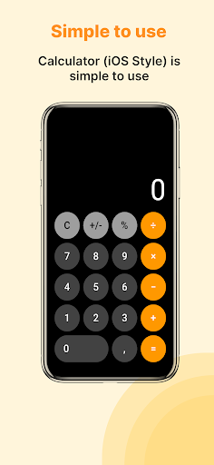 Android application Calculator (iOS Style) screenshort