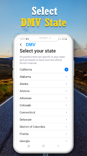 DMV Practice Test Screen 3