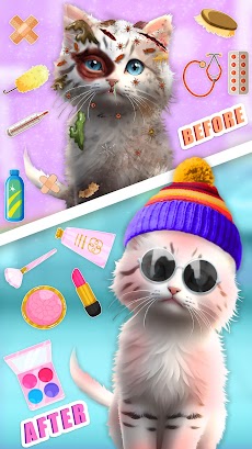 Cat ASMR Makeover Salon Gamesのおすすめ画像2