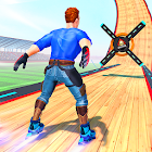 Sky Roller Skates stunts - Mega Ramp Stunts Racing 2.0