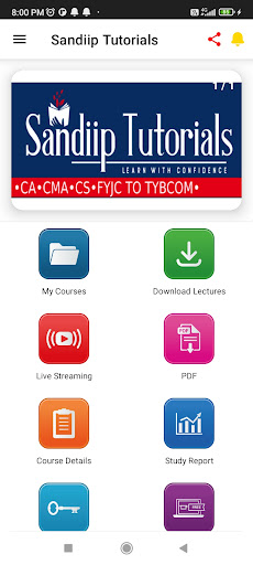 Sandiip Tutorials Screen 2