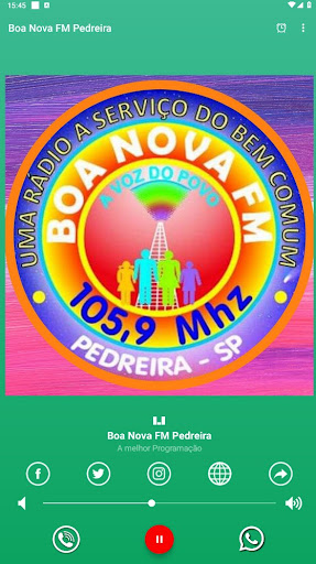 Android application Boa Nova FM Pedreira screenshort