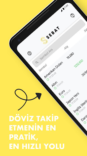 Android application Sebat Döviz screenshort