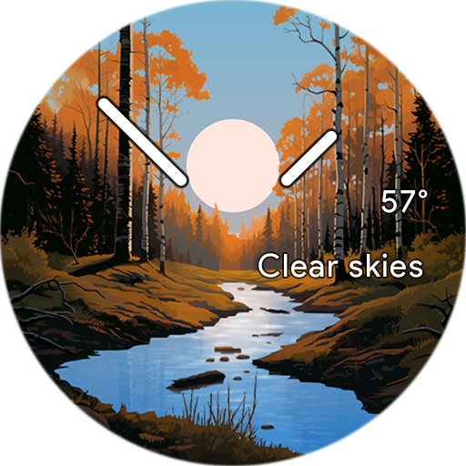 Autumn Birch Forest Watch Face logo