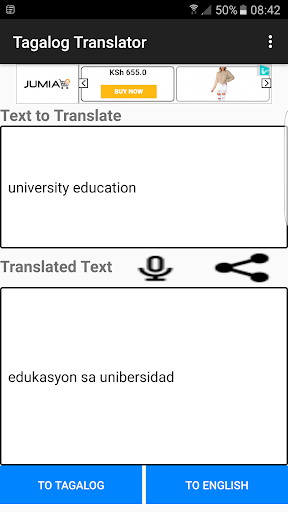 Tagalog English Translator