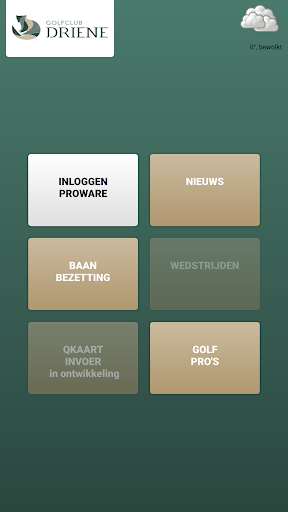 Android application Golfclub Driene screenshort