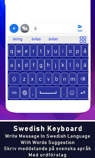 Swedish Language Keyboard App Screen 2