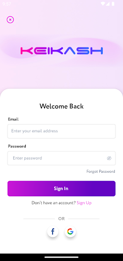 KeiKash App Screen 2