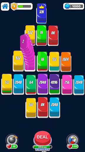 Card Sort Puzzle Shuffle Sort Screen 2