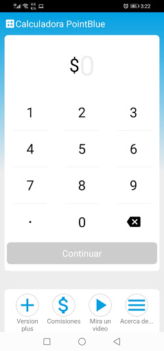 Android application Calculadora MP PointBlue Plus screenshort