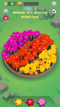 #2. Color Flower Puzzle (Android) By: Rich Games